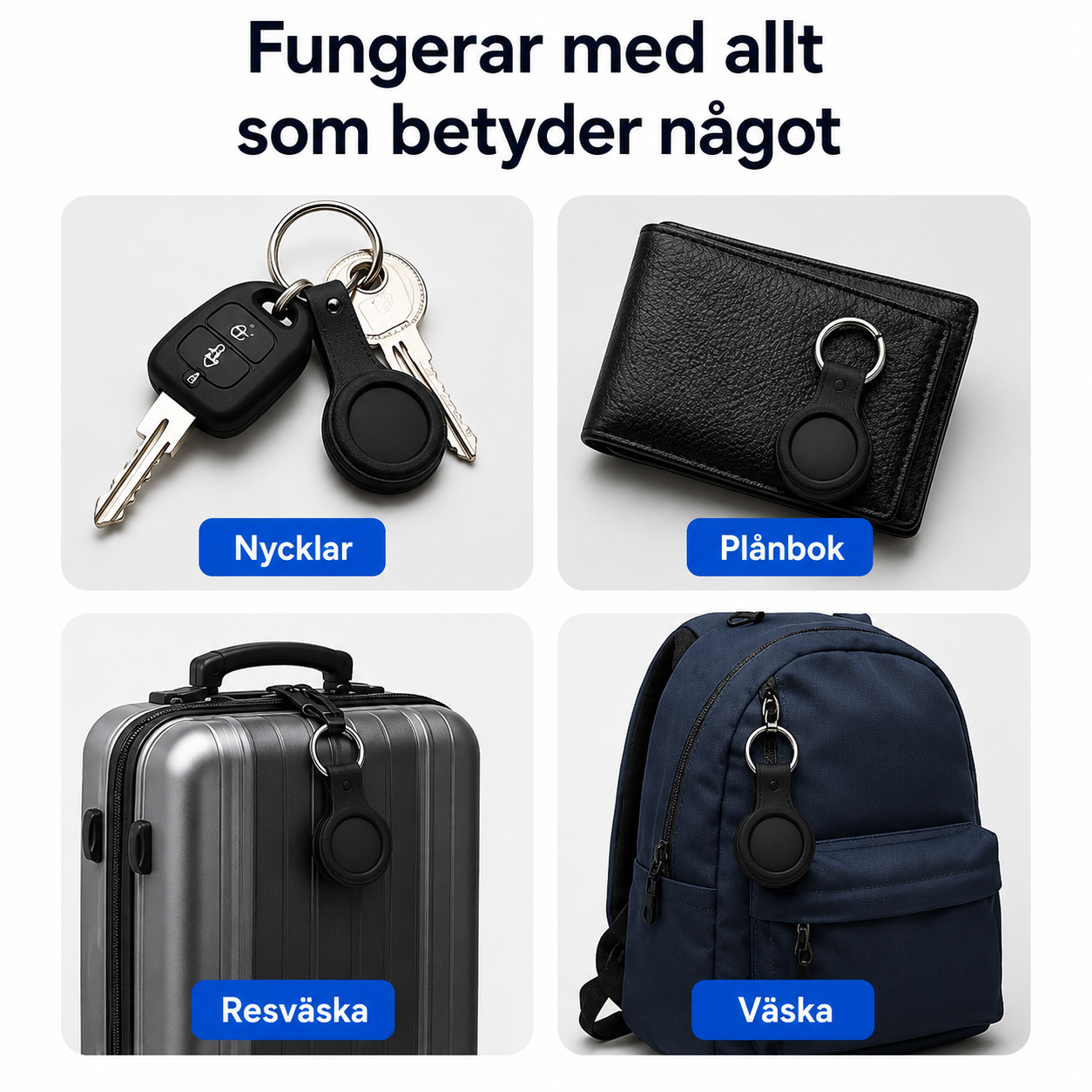 Nyckelfinnaren – Smart Bluetooth-spårare för nycklar & värdesaker